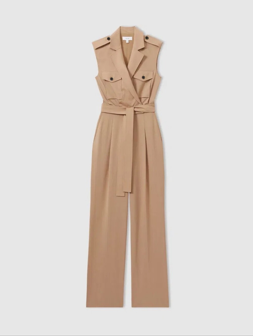 NWT REISS | $420 Luisa Wool Blend Jumpsuit - Picture 5 of 5